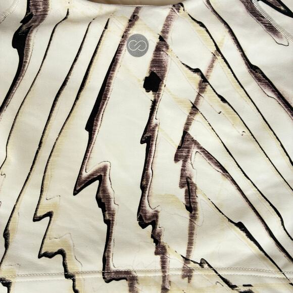 Calia Inspire Scoop Neck Tank Top Cream Brown Black Womens Size XS - Picture 7 of 9